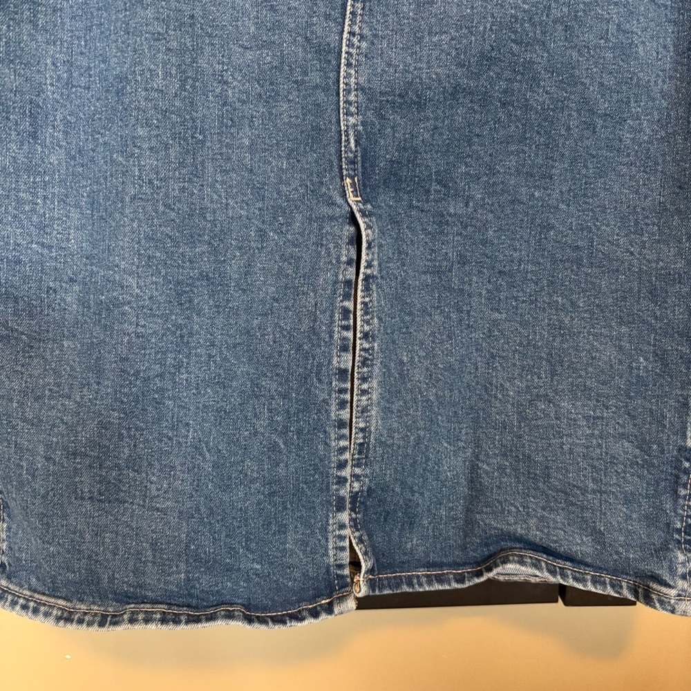 Gap Denim Midi Ski Skirt - size 6/28 - Picture 2 of 6